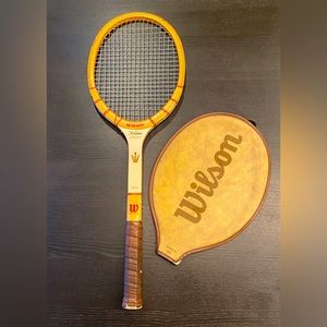 Vintage Antique Wilson Tennis Racket 🎾 Jack Kramer 🎾 4 3/8 w/Original Cover